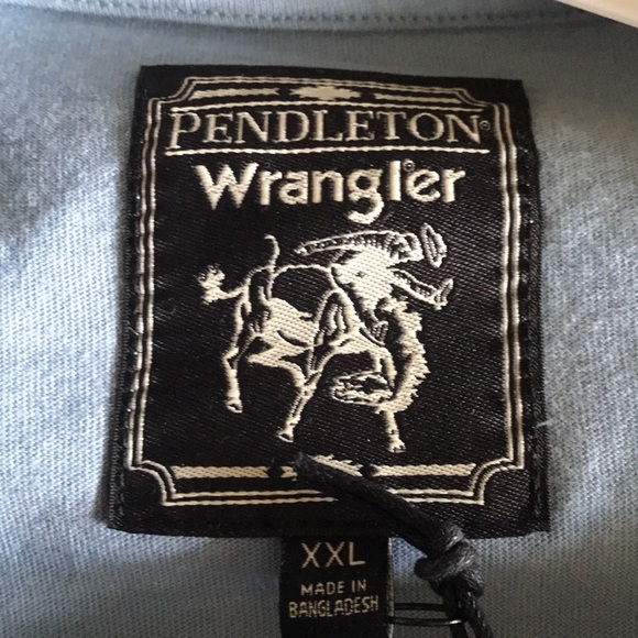 Pendleton Whiskey and Wrangler short sleeve men’s mid weight shirt - Picture 11 of 11